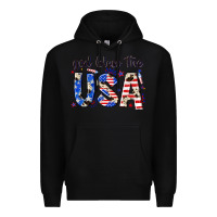 Black god bless the usa Premium Hoodie - NancyCooperArtShop