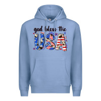 Colony Blue god bless the usa Premium Hoodie - NancyCooperArtShop