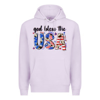Lilac god bless the usa Premium Hoodie - NancyCooperArtShop