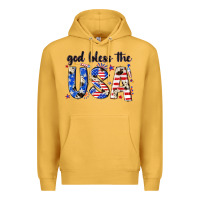 Mustard god bless the usa Premium Hoodie - NancyCooperArtShop