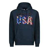 Navy god bless the usa Premium Hoodie - NancyCooperArtShop