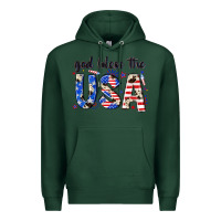 Sports Green god bless the usa Premium Hoodie - NancyCooperArtShop