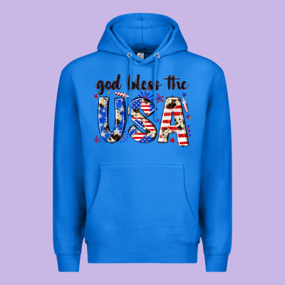God Bless The Usa Premium Hoodie Designed By Nancycooperartshop