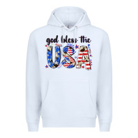 White god bless the usa Premium Hoodie - NancyCooperArtShop