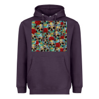 Plum sugar skulls roses tumbler 3 Heavyweight Hoodie - CTS Tumbler Store