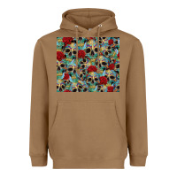 Toasted Coconut sugar skulls roses tumbler 3 Heavyweight Hoodie - CTS Tumbler Store