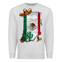 Dove Grey mexican indiana Premium Sweatshirt - CowhideDigitalArt
