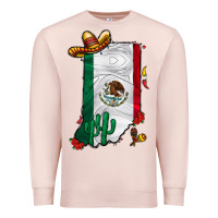 Pale Pink mexican indiana Premium Sweatshirt - CowhideDigitalArt