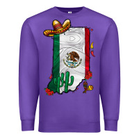 Purple mexican indiana Premium Sweatshirt - CowhideDigitalArt