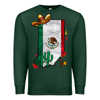 Sports Green mexican indiana Premium Sweatshirt - CowhideDigitalArt