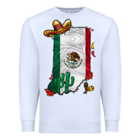 White mexican indiana Premium Sweatshirt - CowhideDigitalArt