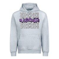 Heather Grey wildcats football Urban Hoodie - MaliasSmallBusiness