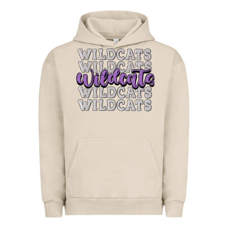 Wildcats Football Urban Hoodie by MaliasSmallBusiness | Teevron
