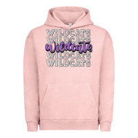 Pigment Salmon wildcats football Urban Hoodie - MaliasSmallBusiness