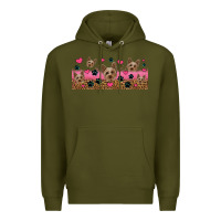 Army Green yorkie dogs Premium Hoodie - Jasminsmagicworld
