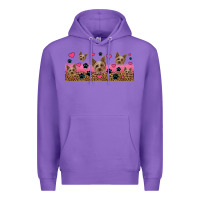 Purple yorkie dogs Premium Hoodie - Jasminsmagicworld