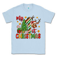 Dusty Blue my first christmas Classic Tee - Zillion Design Studio