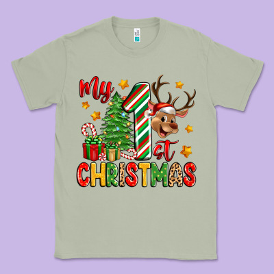 My First Christmas Classic Tee Designed By Zillion Design Studio
