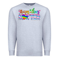 Heather Grey trans lives matter Premium Sweatshirt - HRA Design Shop