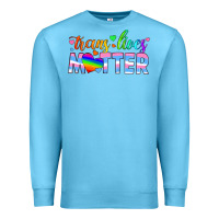 Ocean Blue trans lives matter Premium Sweatshirt - HRA Design Shop