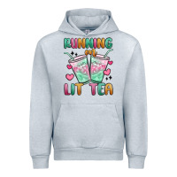 Heather Grey running on lit tea Urban Hoodie - MaliasSmallBusiness