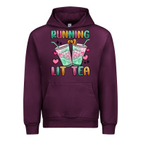 Mauve Wine running on lit tea Urban Hoodie - MaliasSmallBusiness