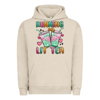 Pigment French Oak running on lit tea Urban Hoodie - MaliasSmallBusiness