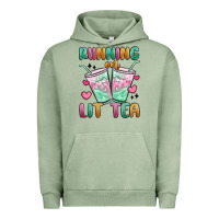 Pigment Oil Green running on lit tea Urban Hoodie - MaliasSmallBusiness