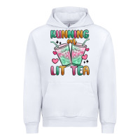 White running on lit tea Urban Hoodie - MaliasSmallBusiness