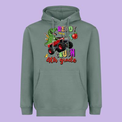 Ready To Crush 4th Grade Heavyweight Hoodie Designed By Zillion Design Studio
