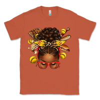 Copper softball afro messy bun Classic Tee - texasbilliewilder