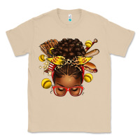Mushroom softball afro messy bun Classic Tee - texasbilliewilder