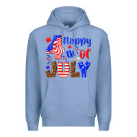 Colony Blue happy 4th of july Premium Hoodie - NancyCooperArtShop