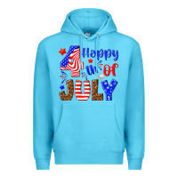 Ocean Blue happy 4th of july Premium Hoodie - NancyCooperArtShop