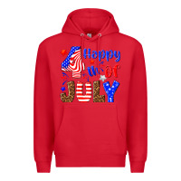 Red happy 4th of july Premium Hoodie - NancyCooperArtShop