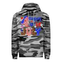 Slate Camo happy 4th of july Premium Hoodie - NancyCooperArtShop