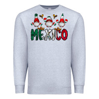 Heather Grey mexico gnome Premium Sweatshirt - CowhideDigitalArt