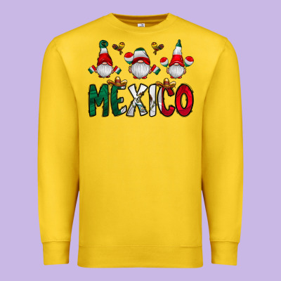 Mexico Gnome Premium Sweatshirt Designed By Cowhidedigitalart