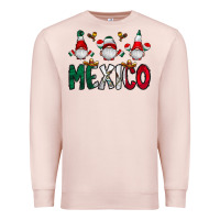 Pale Pink mexico gnome Premium Sweatshirt - CowhideDigitalArt