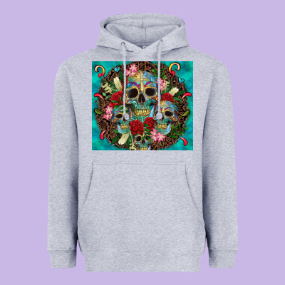 Sugar Skulls Tumbler 3 Heavyweight Hoodie Designed By Cts Tumbler Store