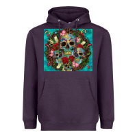 Plum sugar skulls tumbler 3 Heavyweight Hoodie - CTS Tumbler Store