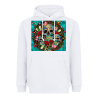 White sugar skulls tumbler 3 Heavyweight Hoodie - CTS Tumbler Store