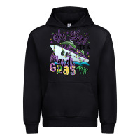 Black oh ship it's a mardi gras trip Urban Hoodie - MaliasSmallBusiness