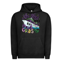 Pigment Black oh ship it's a mardi gras trip Urban Hoodie - MaliasSmallBusiness