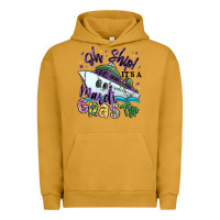 Pigment Peanut Butter oh ship it's a mardi gras trip Urban Hoodie - MaliasSmallBusiness