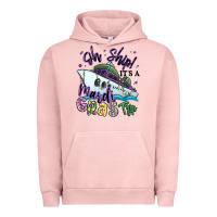 Pigment Salmon oh ship it's a mardi gras trip Urban Hoodie - MaliasSmallBusiness