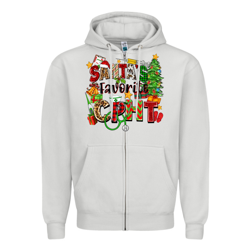 Santa's Favorite Cpht Zipper Hoodie by Zillion Design Studio | Teevron