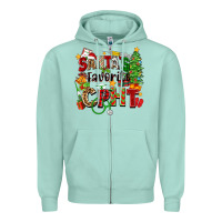 Seafoam santa's favorite cpht Zipper Hoodie - Zillion Design Studio