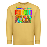 Antique Gold proud ally Premium Sweatshirt - HRA Design Shop