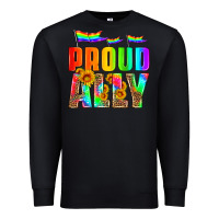 Black proud ally Premium Sweatshirt - HRA Design Shop